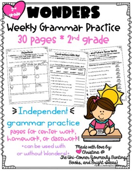 Preview of Weekly Grammar Practice 2nd grade Wonders