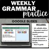 Weekly Grammar Practice - Grammar Bundle - Writing Practice