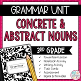 Grammar Third Grade Activities: Concrete and Abstract Nouns