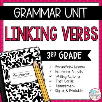 Preview of Grammar Third Grade Activities: Linking Verbs