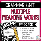 Grammar Third Grade Activities: Multiple Meaning Words