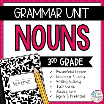 Preview of Grammar Third Grade Activities: Nouns