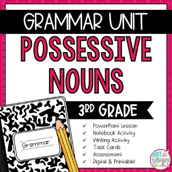 Preview of Grammar Third Grade Activities: Possessive Nouns