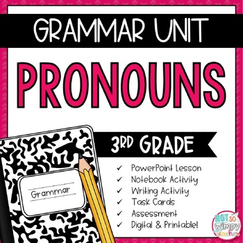 Preview of Grammar Third Grade Activities: Pronouns