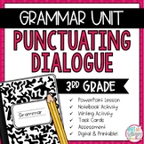 Grammar Third Grade Activities: Punctuating Dialogue