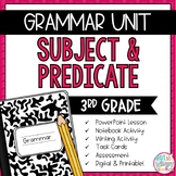 Grammar Third Grade Activities: Subject & Predicate