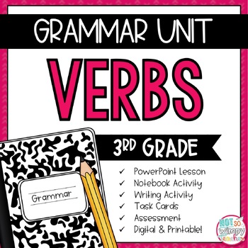 Preview of Grammar Third Grade Activities: Verbs