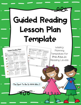 Preview of Weekly Guided Reading Lesson Plan Template - Jan Richardson Inspired!