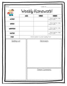 special education homework packets