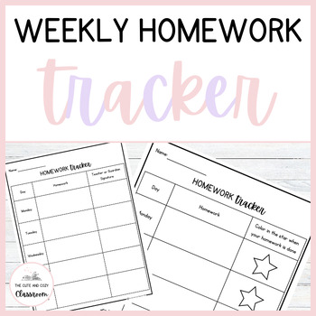 Weekly Homework Planner {FREE PRINTABLE}