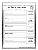 weekly homework in spanish