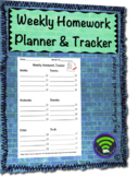 Weekly Homework Tracker and Planner Template