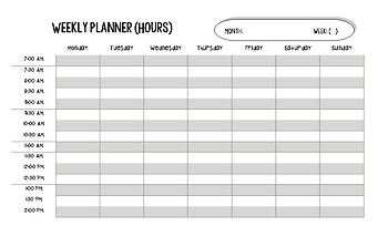 weekly hourly planner may by it s teacher may tpt