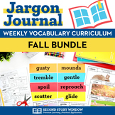 Fall Vocabulary Bundle | Read Aloud Lessons and Activities