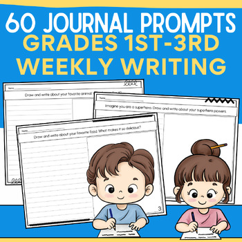 Preview of Weekly Journal Prompts: Personal Narrative & Creative Writing: 60 Pages