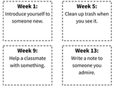 Weekly Kindness Challenge Bulletin Board