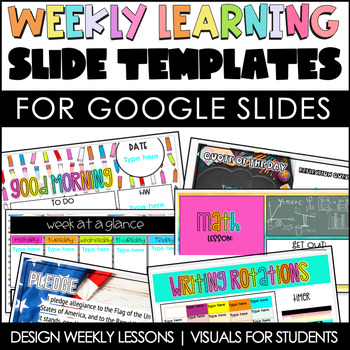 Preview of Weekly Learning Slides  Presentation Templates for Teaching