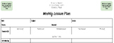 Weekly Lesson Plan —BLANK— Template [Google Doc]
