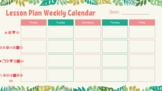 Weekly Lesson Plan Calender (subjects editable)
