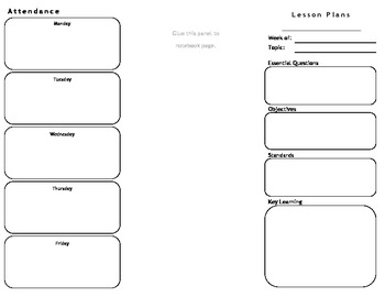 Preview of Weekly Lesson Plan Template