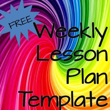 Preview of Weekly Lesson Plan Template