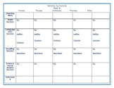 Weekly Lesson Plan Template