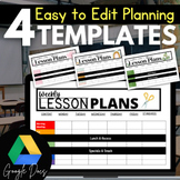 Simple Weekly Lesson Plan Templates | DIGITAL | Plant Life