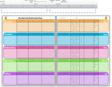 Weekly Lesson Plan Template -EDITABLE- colorful
