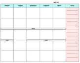 Weekly Lesson Plan Template - Google Slides 