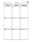 Weekly Lesson Plan Template Happy Planner Kawaii Primary K