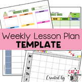 Weekly Lesson Plan Templates | Editable & Printable