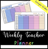 Weekly Lesson Planner - Google Slides