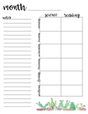 Weekly Lesson Planner Template
