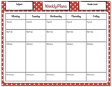 Weekly Lesson Planning Template