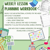 Weekly Lesson Planning Workbooks