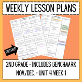 Weekly Lesson Plans - 2nd grade Benchmark Unit 4 Week 1