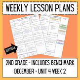 Weekly Lesson Plans - 2nd grade Benchmark Unit 4 Week 2