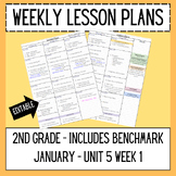 Weekly Lesson Plans - 2nd grade Benchmark Unit 5 Week 1