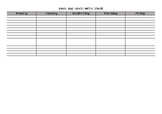 Weekly Look, Say, Cover, Write & Check Worksheet for any s
