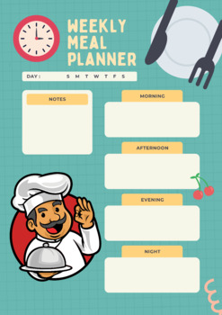 Preview of Weekly Meal Planner
