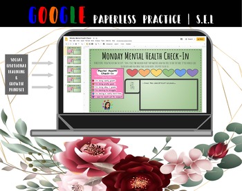Preview of Weekly Mental Health Check-In | Google Slides Online Learning