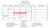 Weekly/Monthly Behavior Conduct Sheets