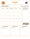 Weekly/Monthly Classroom Newsletters - EDITABLE