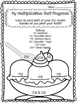 Multiplication Tests Ice Cream Incentive By Third In Hollywood