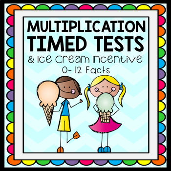 Preview of Multiplication Tests & Ice Cream Incentive
