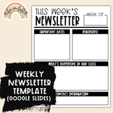 Weekly Newsletter Editable Template
