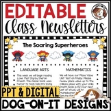 Weekly Newsletter Template Editable Classroom Newsletters 
