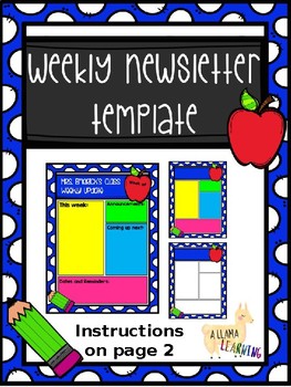 Preview of Weekly Newsletter Templates- Multiple Options