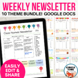Weekly Newsletter to Parents Templates EDITABLE Google Doc