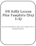 Weekly OG Lesson Plan Template